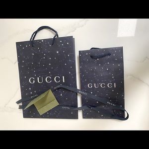 Gucci set: Shopping Bags, Reciept Holder, Ribbon